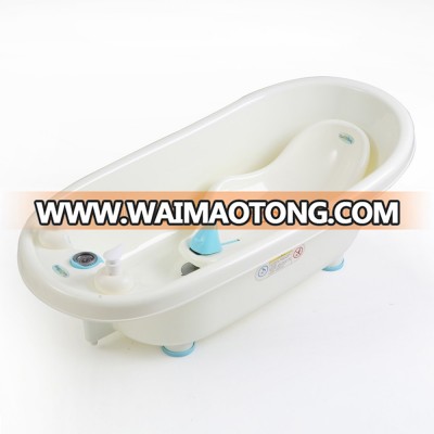 EN71 multifunction baby bath tub with temperature and bottles