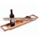 Eco-friendly wooden bamboo bath tub caddy bath tub tray for shower