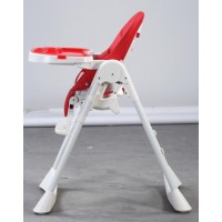 EN71 approved wholesale professional shock absorber design baby highchair white folding baby booster chair