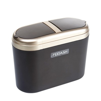 New arrival swing top dustbin/mini trash bin/car garbage can box