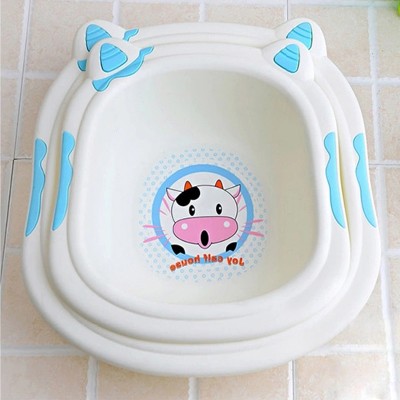 Factory direct!Big size wash tub cute cow water washing infant basin