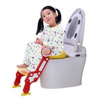 Baby Foldable Potty Kids Training Toilet Seat Anti-skid Toilet Seat Portable Travel Potty Training Safety Ladder Potty Chair