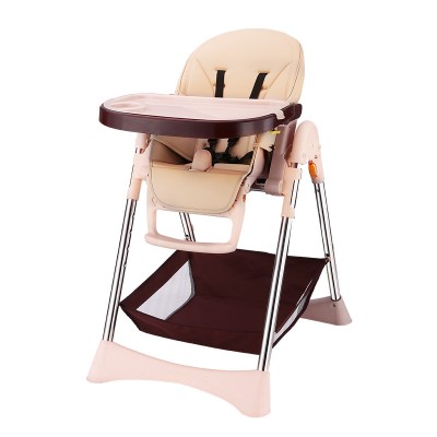 En14988 Newest Design For 2018 Durable PU Plastic High Chair Baby Folding Chair