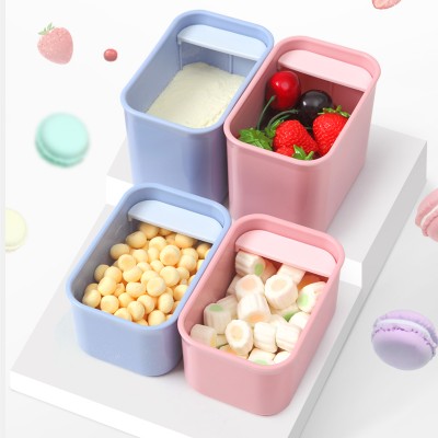 Babies Milk Powder Container Portable Formula Food Storage Dispenser Infants Sealed Box with Spoon Portable Go-out Storage Box