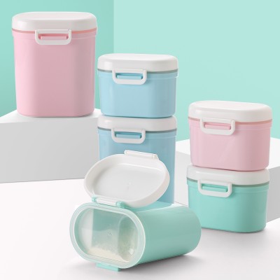 Baby Formula Milk Storage Infants Portable Milk Powder Formula Dispenser Food Container Storage Feeding Box for Kids Food PP Box