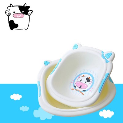 Big size cute cow washbasin training plastic children basin