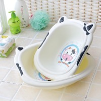 Factory direct!Big size cute cow kids washbasin with ears plastic basin