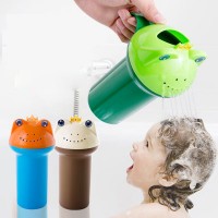 2018 new design cute frog bathroom cup training plastic baby shampoo cup