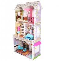 New Design Doll House  Wooden role play Toy for Children With Furniture accessories